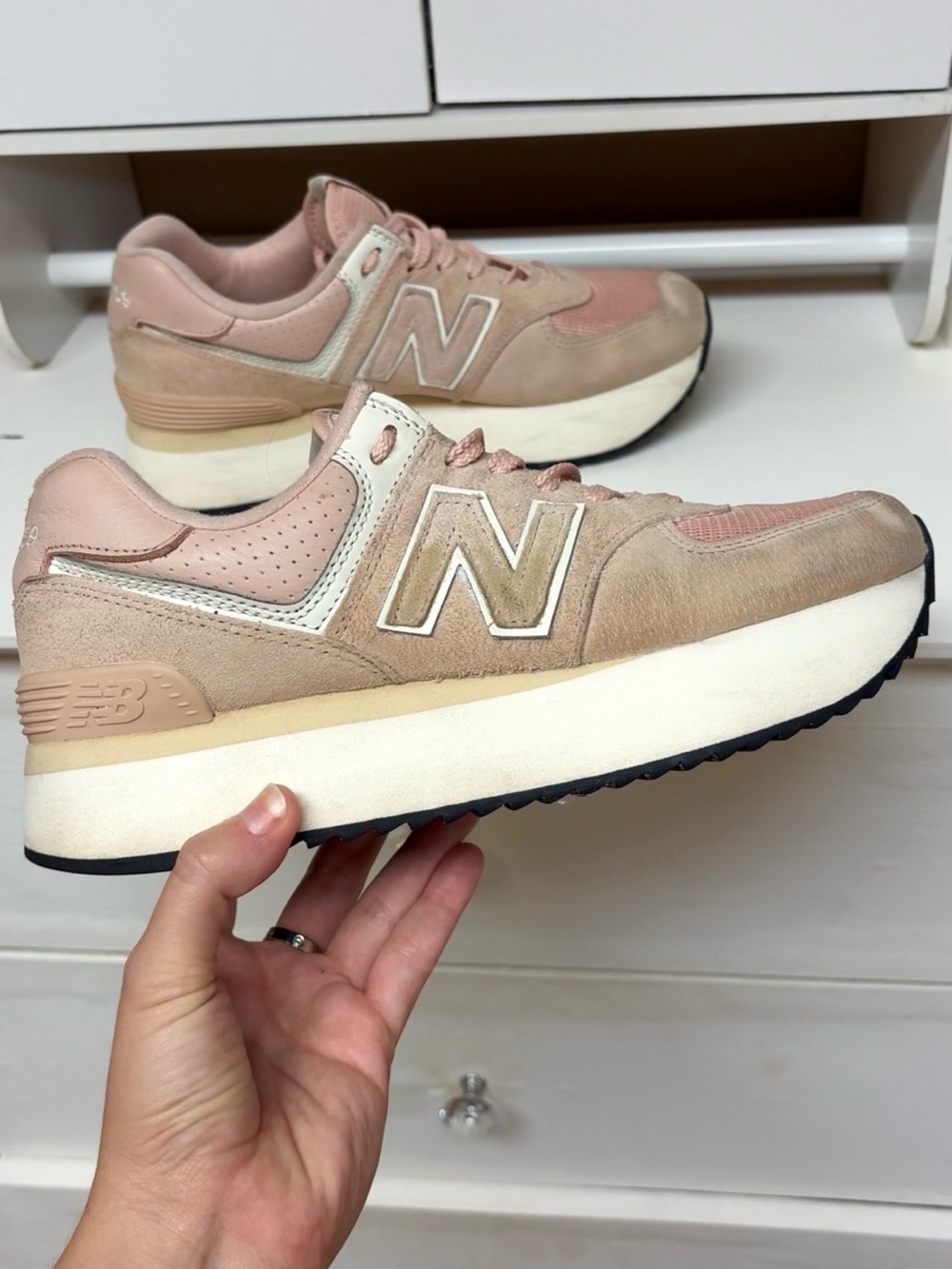New Balance 574 Platform Sneakers